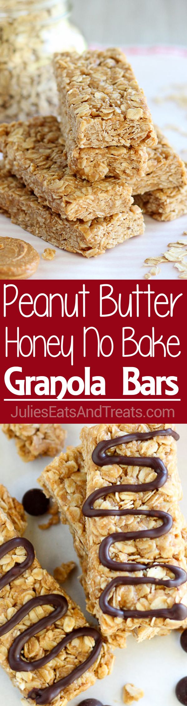 Peanut Butter Honey No Bake Granola Bars