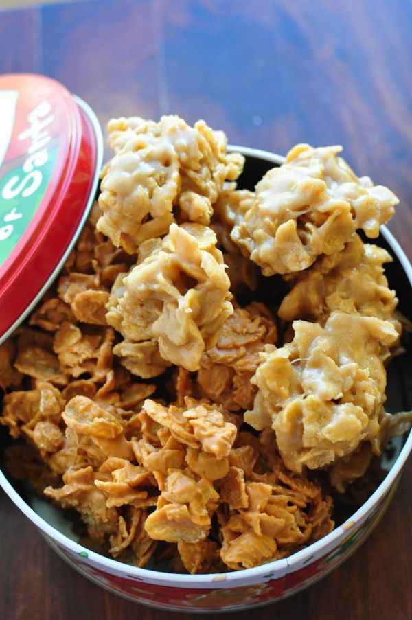 Peanut Butter or Butterscotch Cornflake Cookies