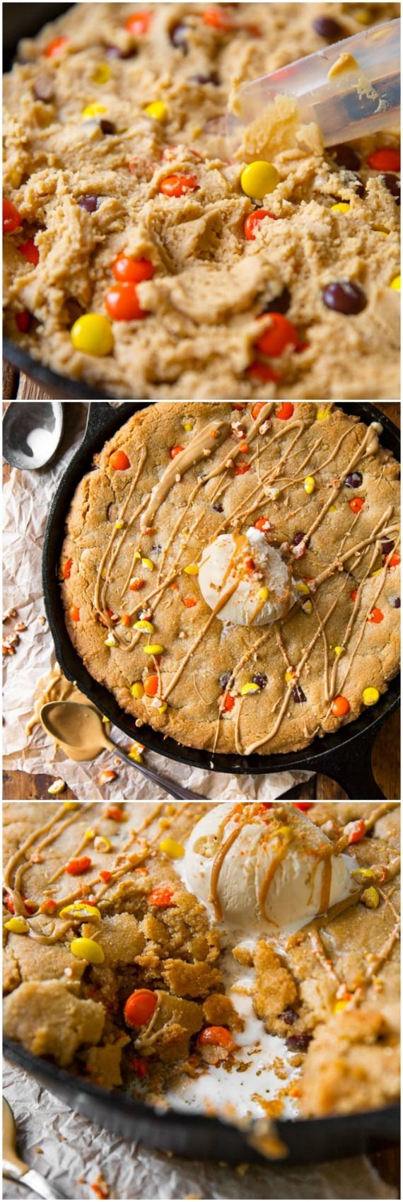 Peanut Butter Skillet Cookie