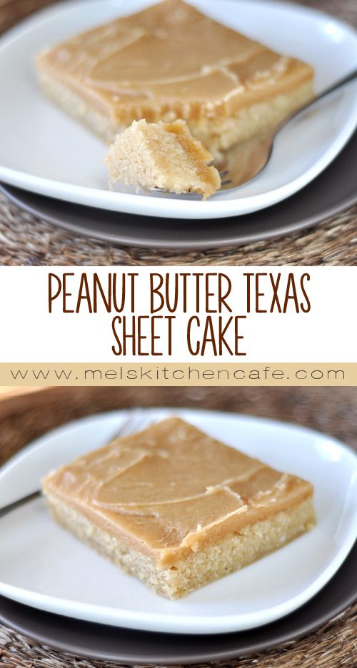 Peanut Butter Texas Sheet Cake