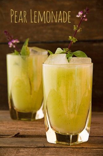 Pear Basil Lemonade