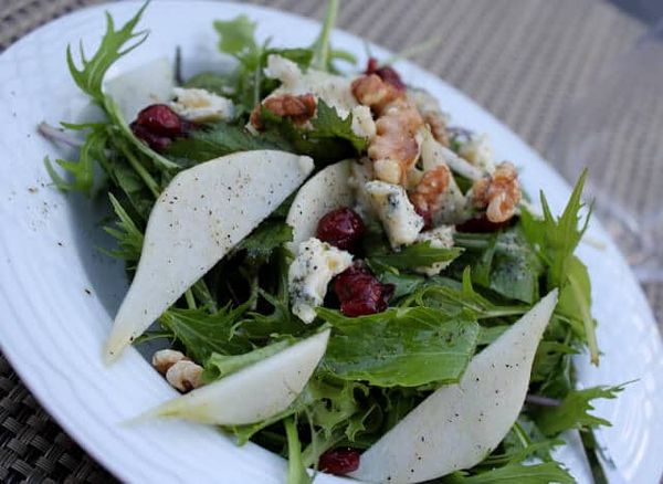 Pear Cranberry Walnut Salad