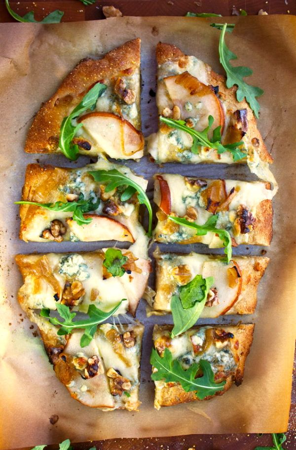 Pear, Walnut, Blue Cheese Artisan Pizza