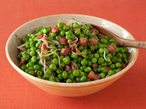 Peas with Shallots and Pancetta