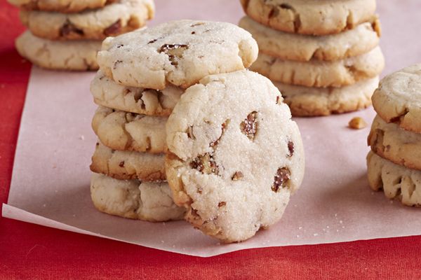 Pecan-Cream Cheese Shortbread Cookies