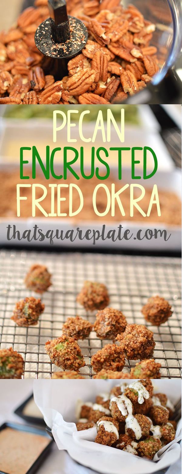 Pecan Encrusted Fried Okra