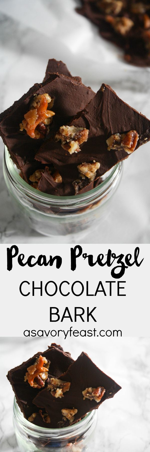 Pecan Pretzel Chocolate Bark