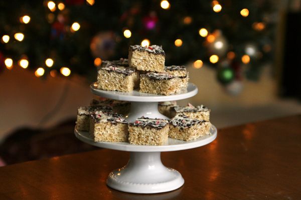 Peppermint Bark Rice Krispies Treats