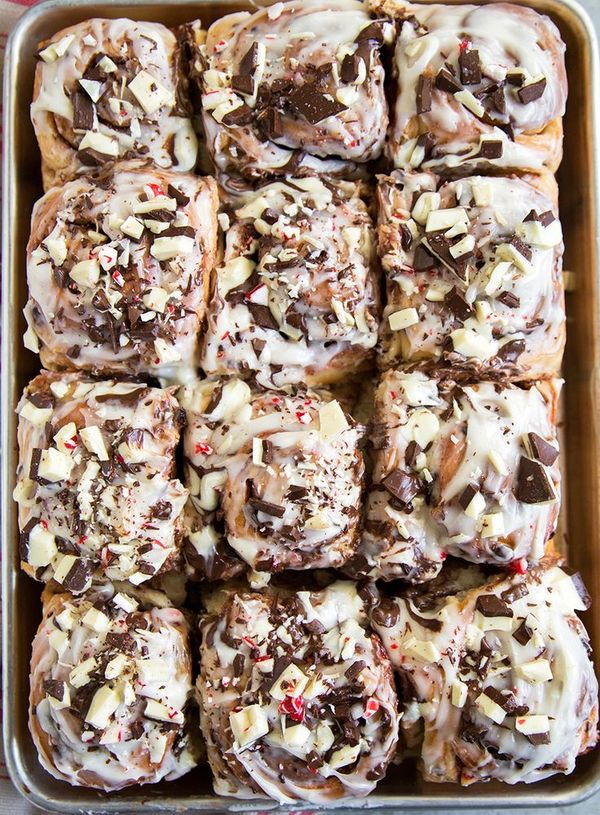 Peppermint Bark Rolls