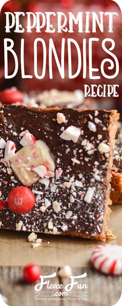 Peppermint Blondies