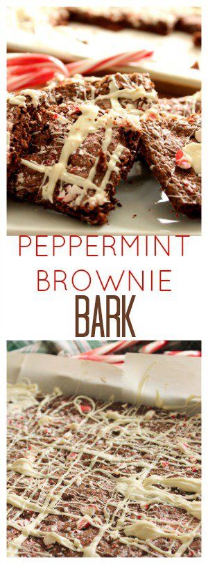 Peppermint Brownie Bark