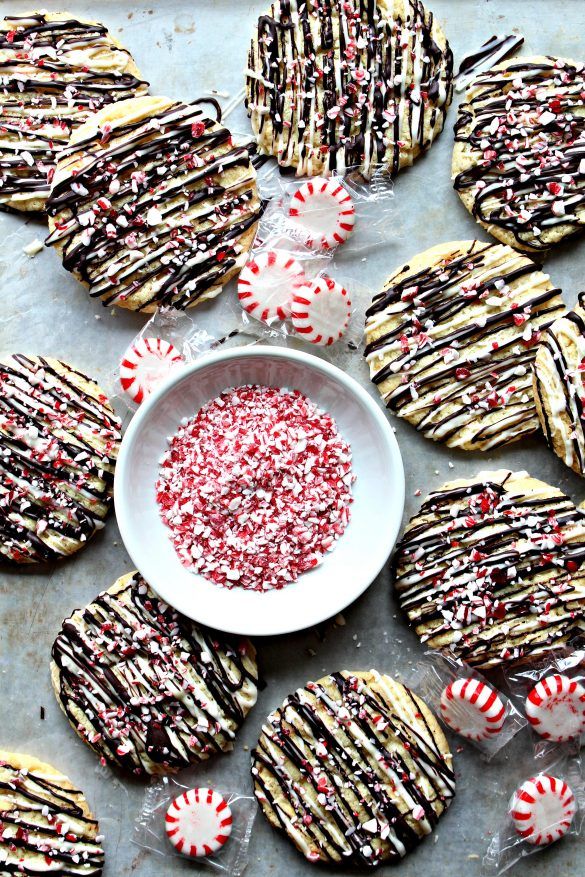 Peppermint Crunch Cookies (Time Saver