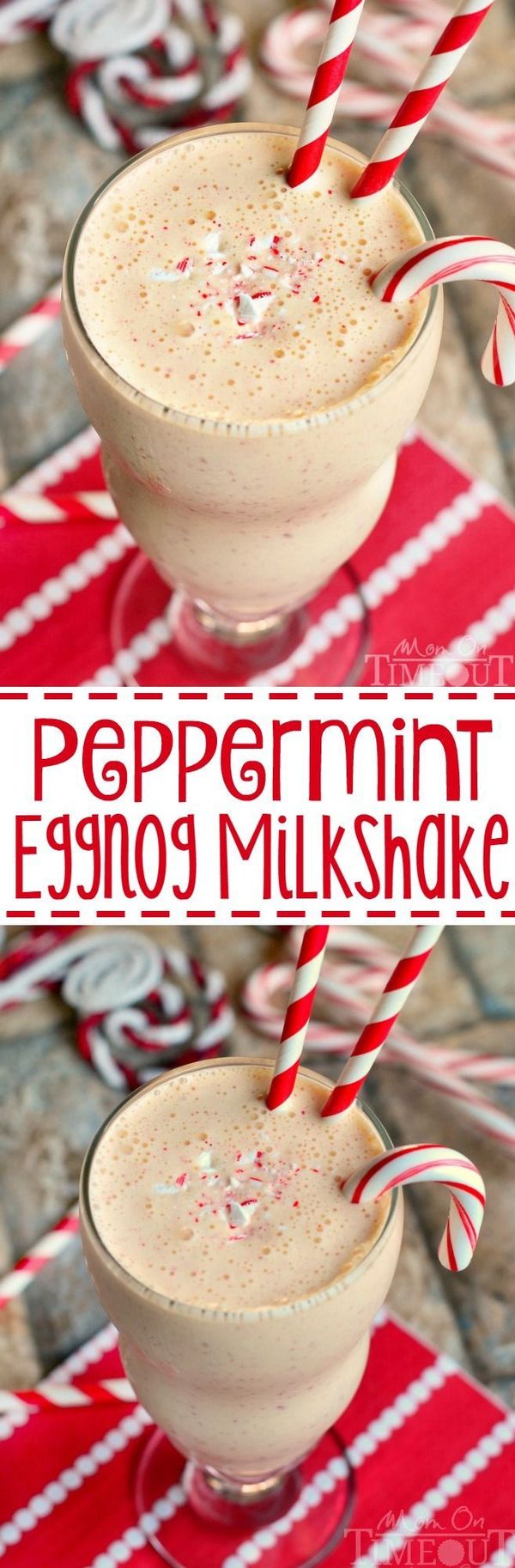 Peppermint Eggnog Shake