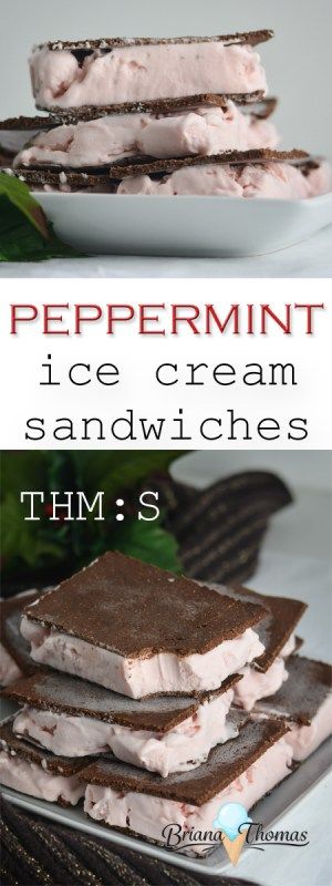 Peppermint Ice Cream Sandwiches