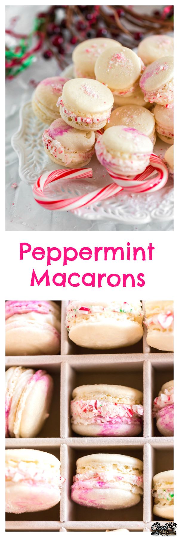 Peppermint Macarons