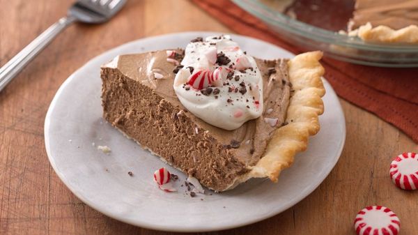 Peppermint Mocha French Silk Pie