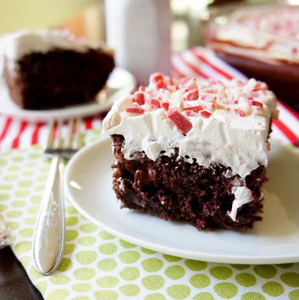 Peppermint Poke Cake