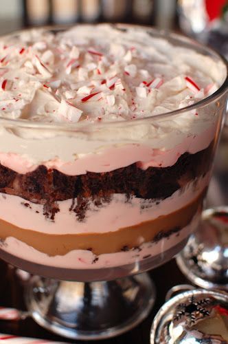 Peppermint White Chocolate Mousse Trifle ~