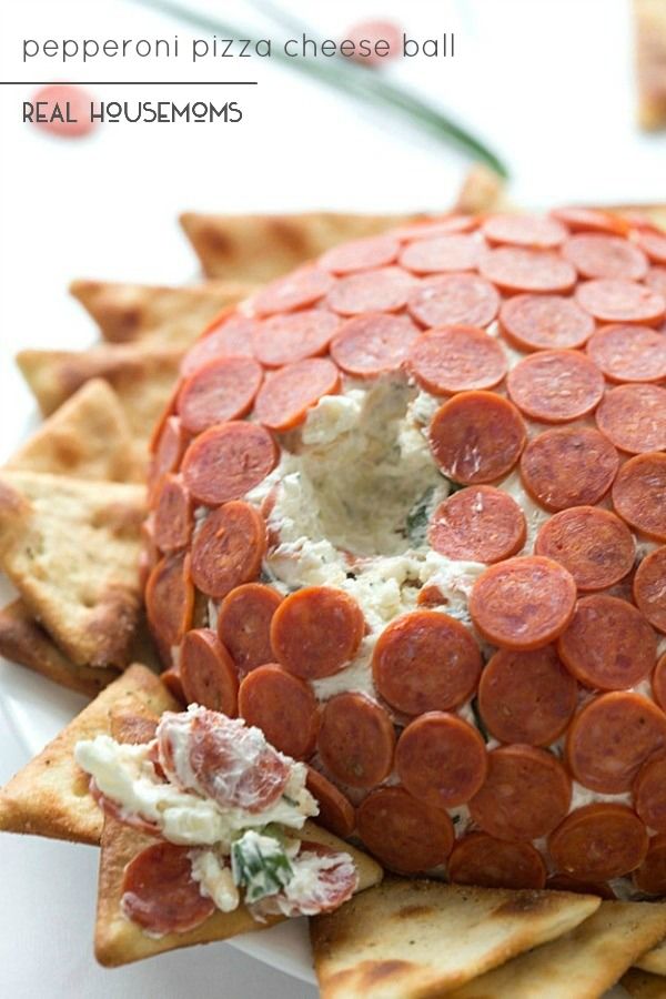 Pepperoni Pizza Cheese Ball