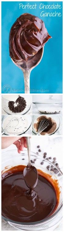 Perfect Chocolate Ganache + how to glaze a cake