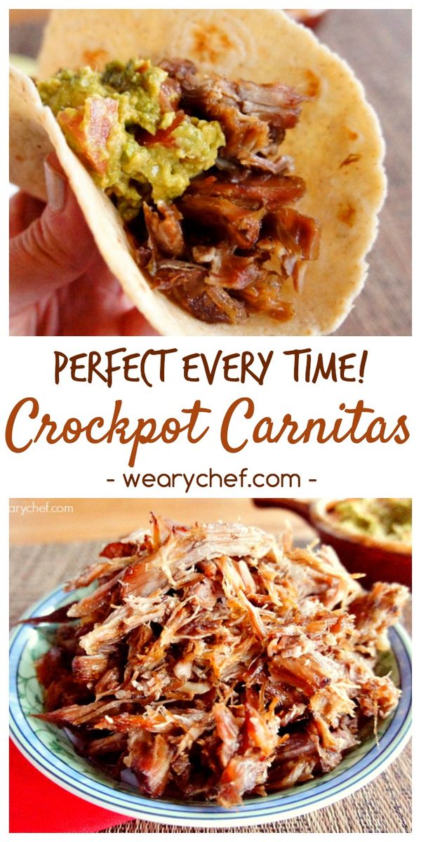 Perfect Crockpot Carnitas