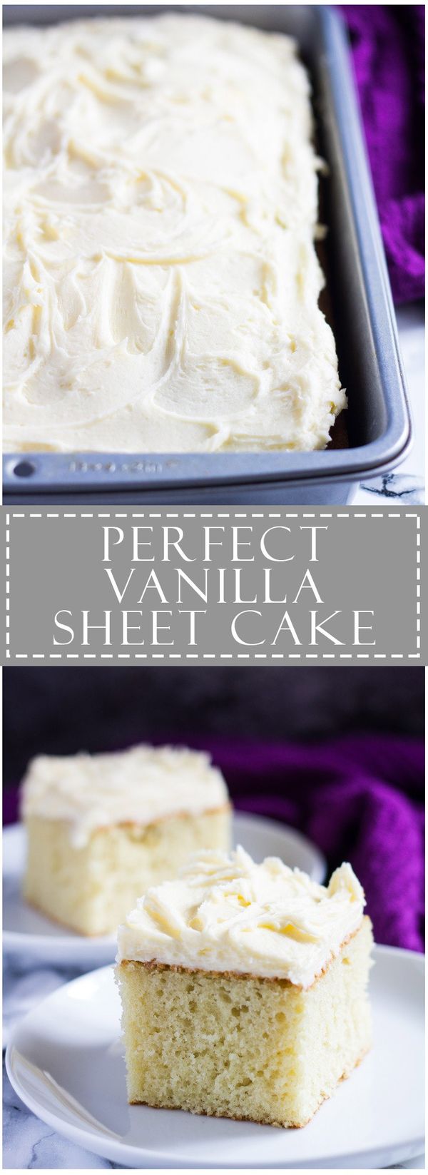 Perfect Vanilla Sheet Cake