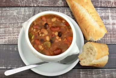 Perfectly Seasoned Vegetarian 15-Bean Soup