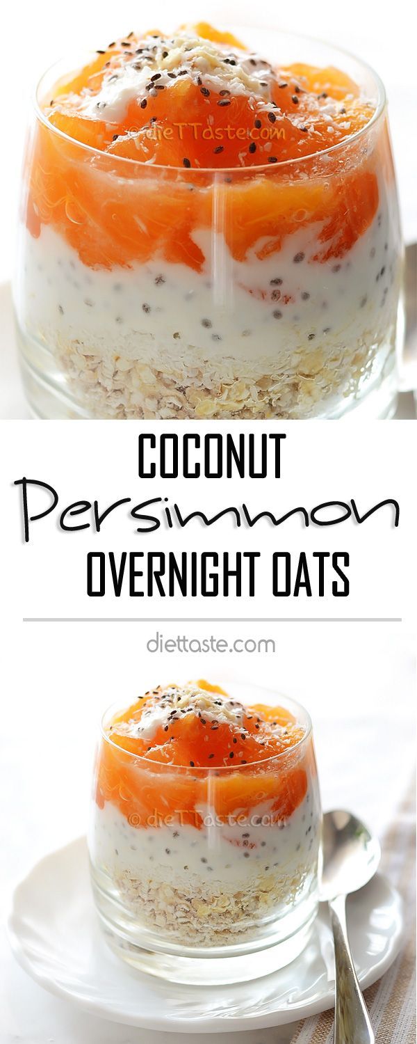 Persimmon Coconut Overnight Oats