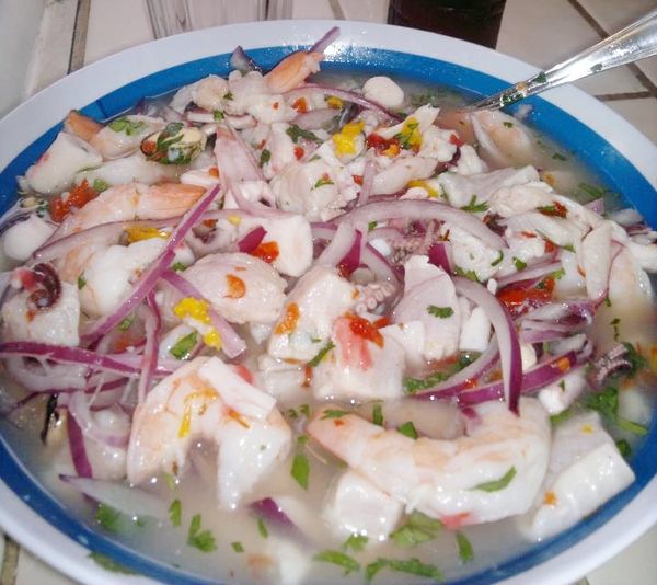 Peruvian Mixed Cebiche (Ceviche Mixto