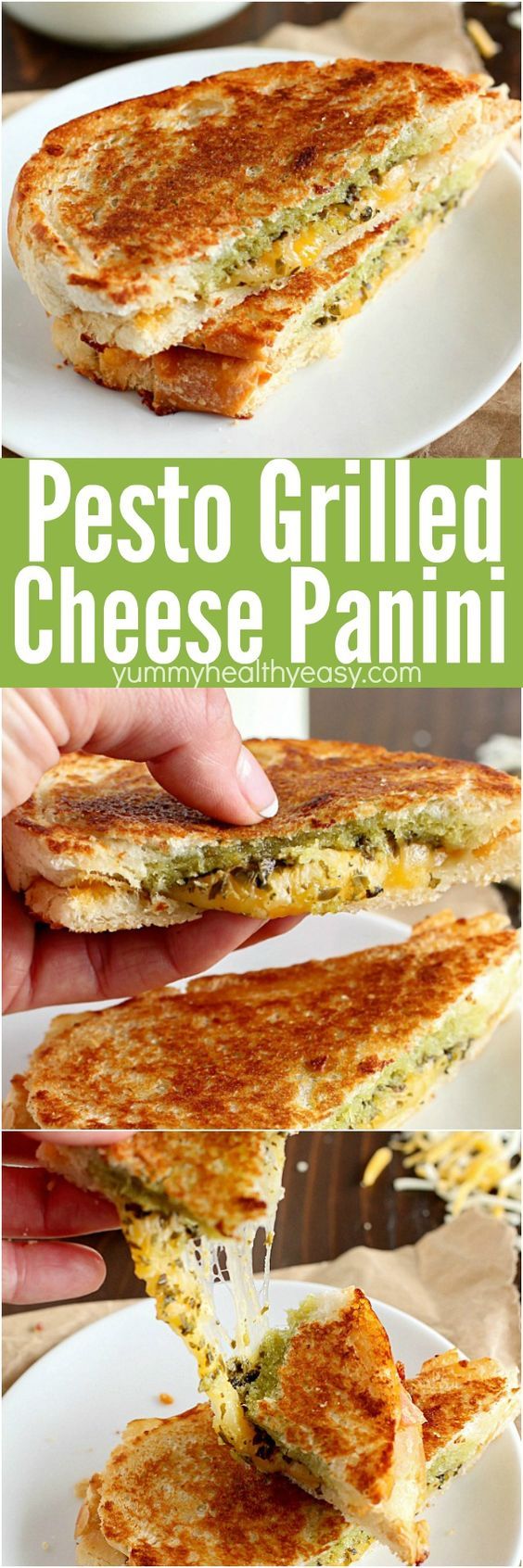 Pesto Grilled Cheese Panini