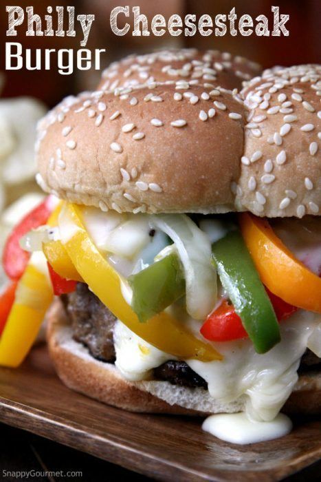 Philly Cheesesteak Burger