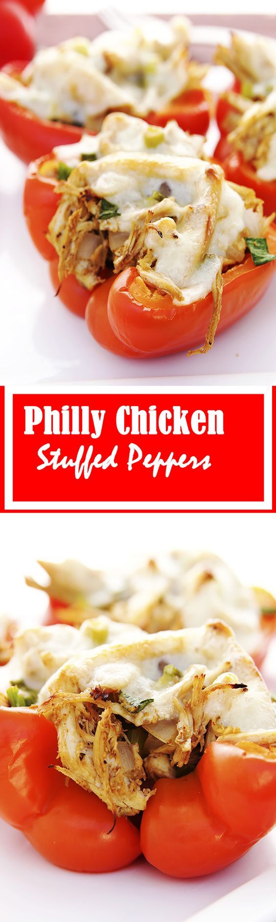 Philly Chicken Stuffed Peppers