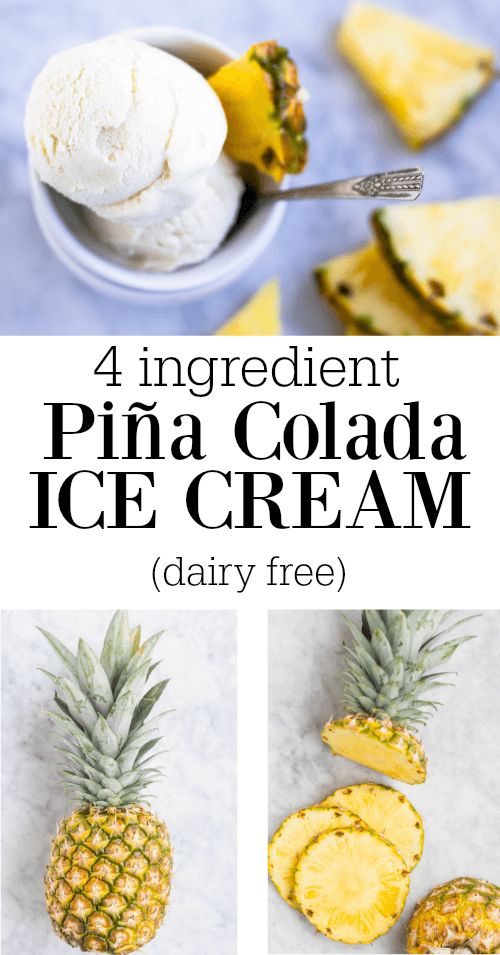 Piña Colada Ice Cream (dairy free