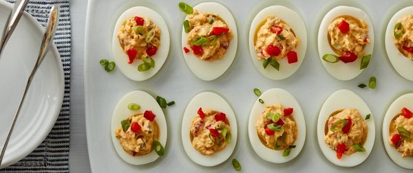 Pimiento Cheese Deviled Eggs