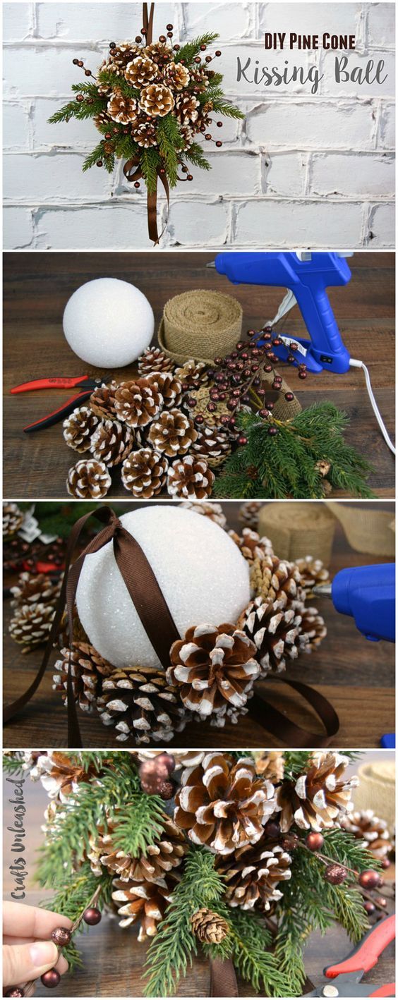 Pine Cone DIY Kissing Ball