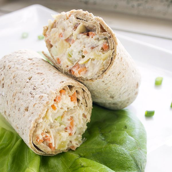 Pineapple Chicken Salad Wraps