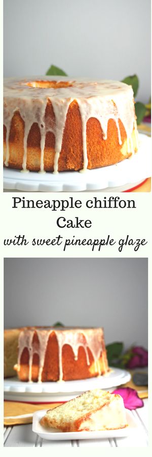 Pineapple Chiffon Cake