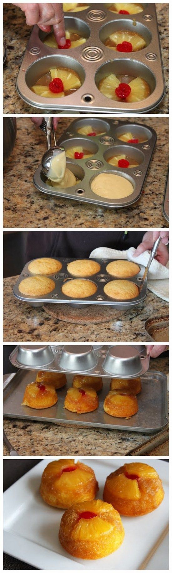 Pineapple Upside-Down Mini-Cakes