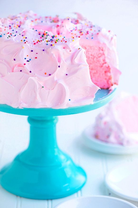 Pink Angel Food Cake