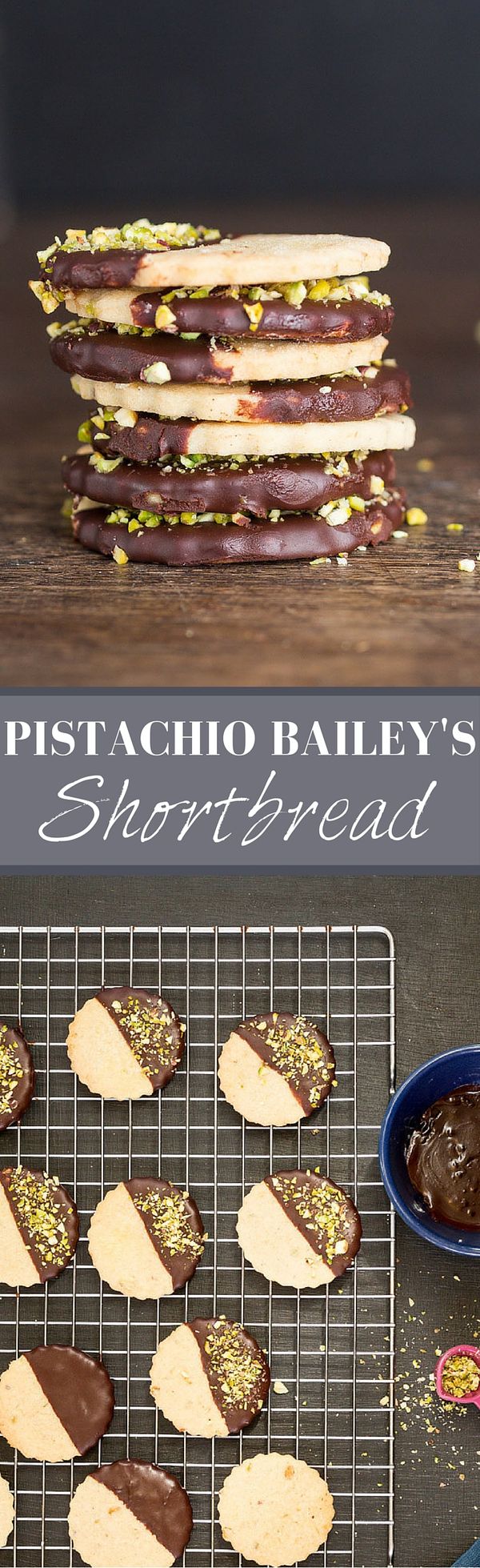 Pistachio Baileys Shortbread With A Chocolate Baileys Glaze