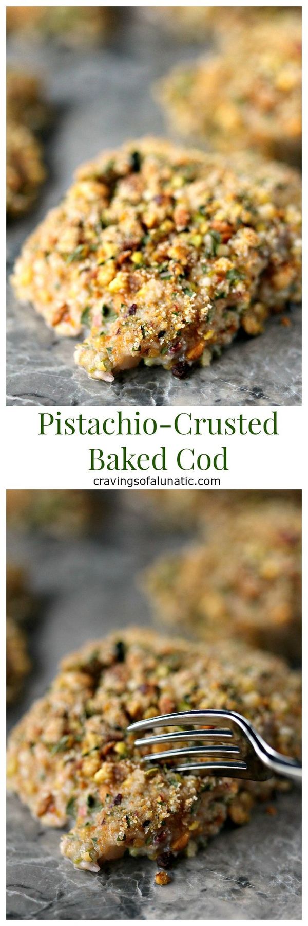 Pistachio Crusted Baked Cod