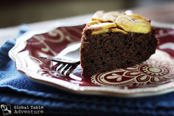 Plantain Gingerbread Upside-Down Cake