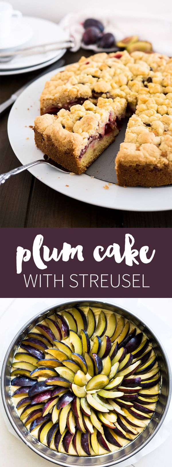 Plum Cake with Streusel