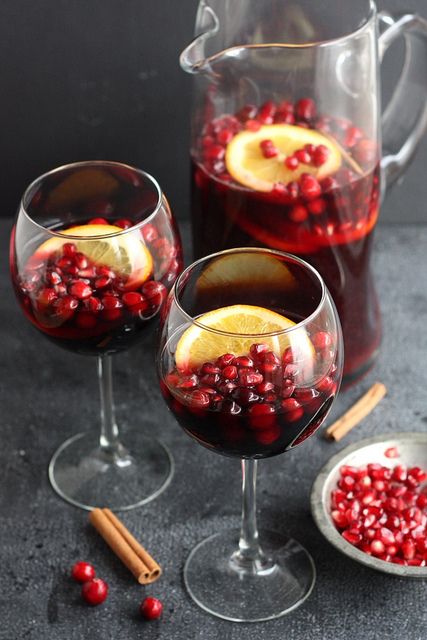 Pomegranate and Orange Sangria