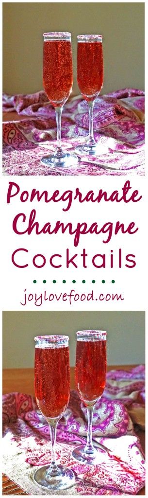 Pomegranate Champagne Cocktails