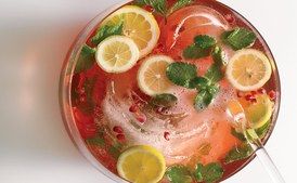 Pomegranate-Champagne Punch