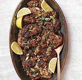 Pomegranate-Glazed Chicken Thighs