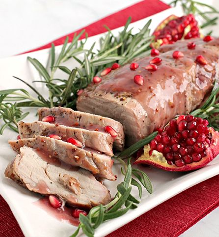 Pomegranate-Maple Glazed Pork Tenderloin