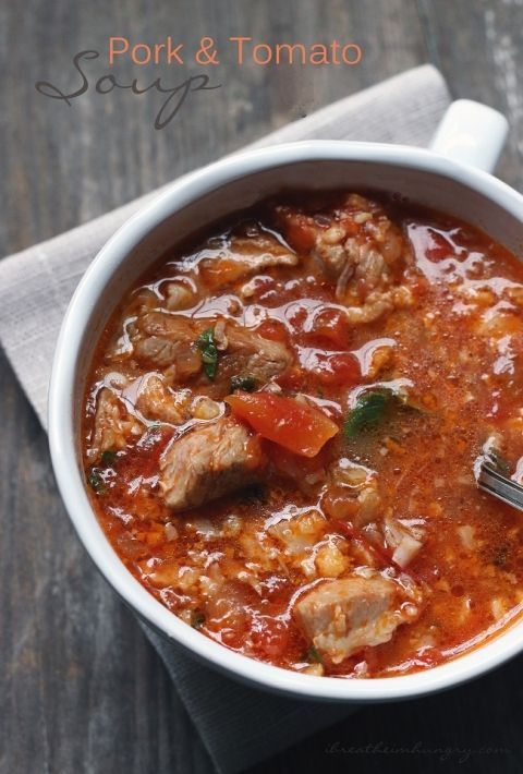 Pork & Tomato Soup – Low Carb and Gluten Free