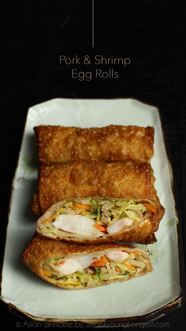 Pork and Shrimp Egg Rolls